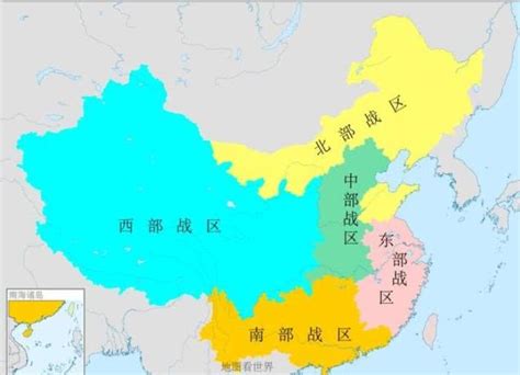 中国五大军区是如何划分的，西部战区面积最大，其中哪区身兼重任？