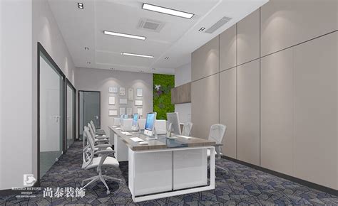 罗湖办公室曦华科技前厅设计效果图_深圳装饰设计有限公司