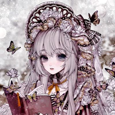 蝴蝶女人头像非主流动漫