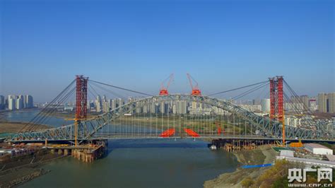 武汉汉江湾桥建设进入冲刺阶段_施工