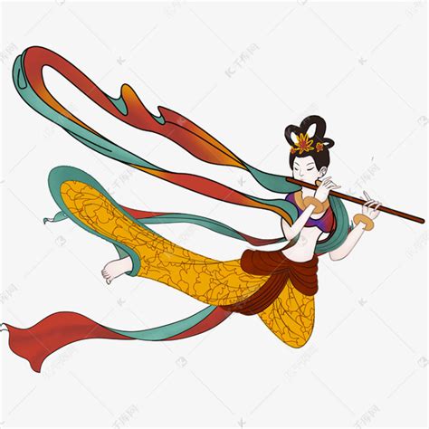 敦煌飞天仙女图片