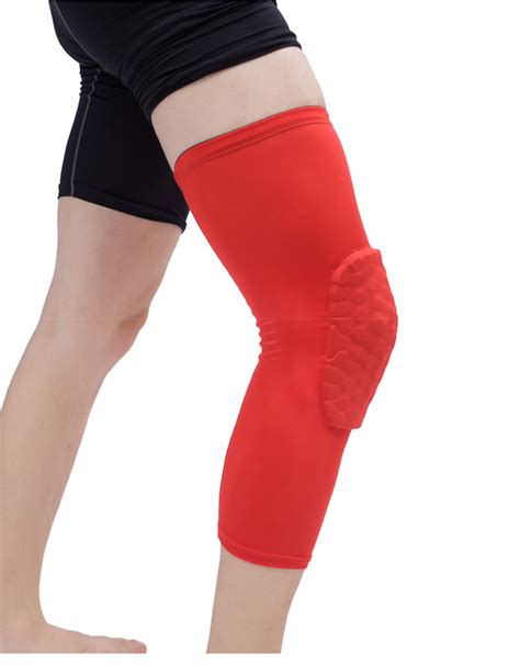现货篮球护膝蜂窝装备加长款护腿运动训练男儿童护膝-阿里巴巴