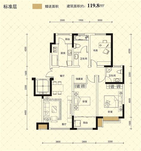 120平方米房户型图,120平米房子户型图_大山谷图库