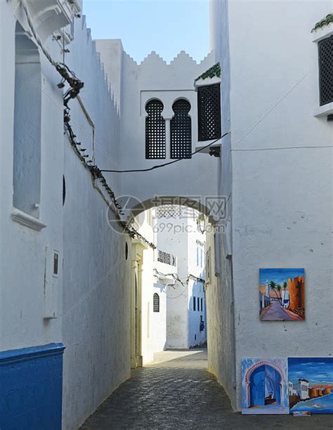 摩洛哥艾西拉小镇小巷高清图片下载-正版图片501198658-摄图网