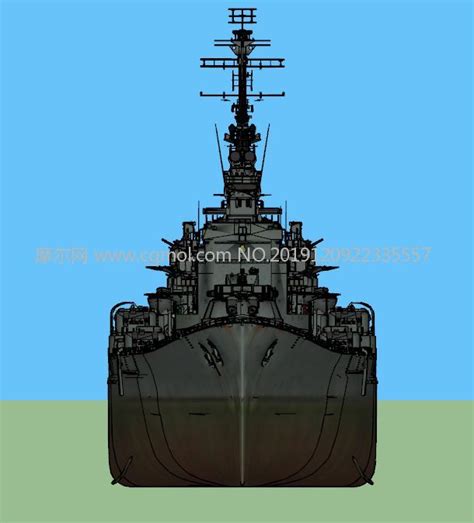 皇家海军前卫号战列舰su模型_军舰模型下载-摩尔网CGMOL