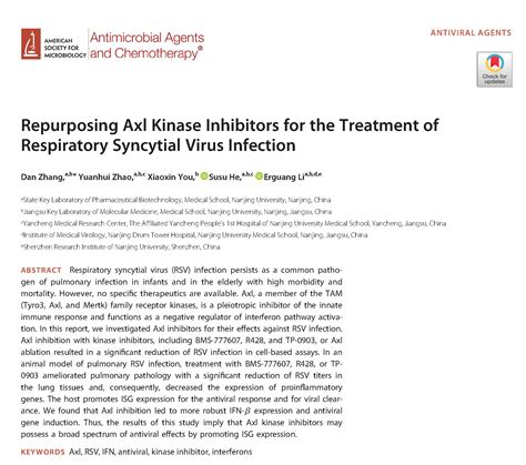 祝贺张丹老师博士期间工作被Antimicrobial Agents and Chemotherapy杂志接收！-孙小明课题组