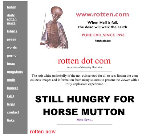 Rotten Website in 1997 | Rotten.com | Know Your Meme