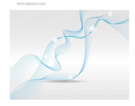 灰色背景上的蓝色动感曲线EPS素材免费下载_红动中国