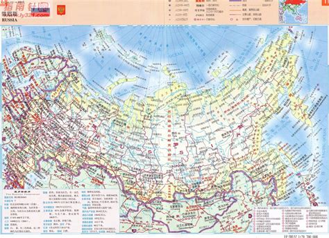 俄罗斯地图高清大图_俄罗斯地图中文版高清版大图 - 随意贴