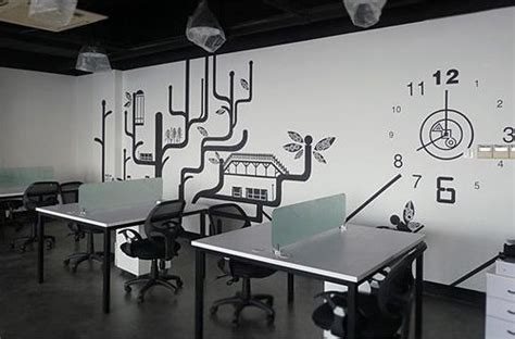 深圳同益新公司办公室墙体彩绘