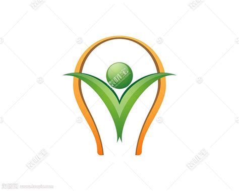 绿色圆形绿叶健康减肥logo图片素材免费下载 - 觅知网