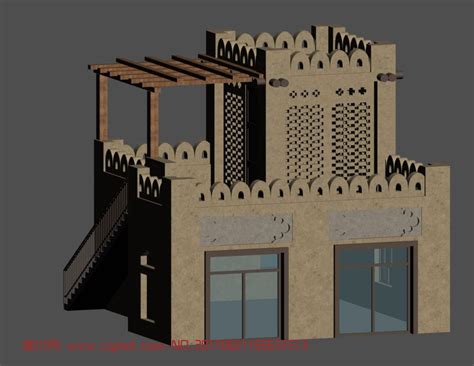 新疆民族风格住宅_其他建筑模型下载-摩尔网CGMOL