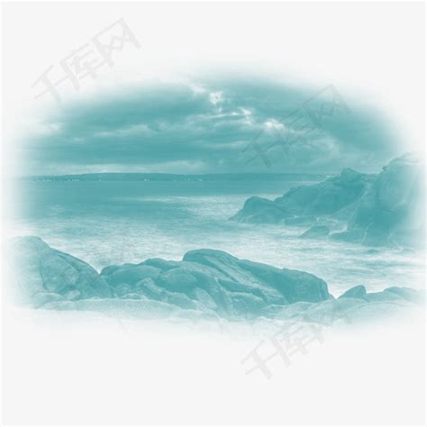 海浪蓝色海洋大风大浪素材图片免费下载-千库网