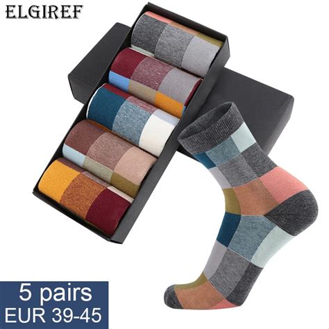 5-Pairs-Lot-Combed-Cotton-Men-s-Socks-Compression-Socks-Fashion ...