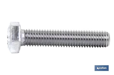 Hex bolt with continuous thread - DIN 933 / ISO 4017