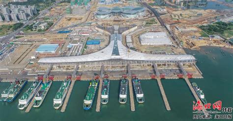 海口新海滚装码头客运综合枢纽项目主体结构完工_海口网