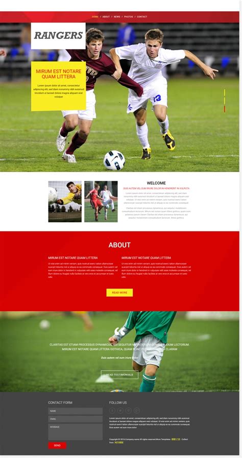 体育网页设计图__中文模板_ web界面设计_设计图库_昵图网nipic.com