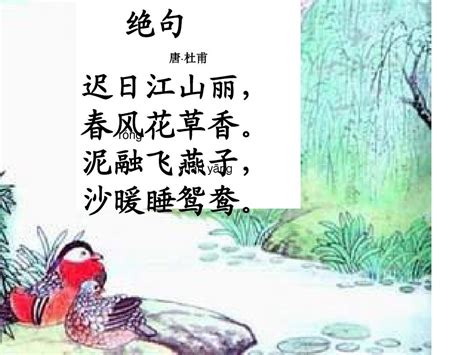 杜甫 绝句（迟日江山丽）a 古诗动画