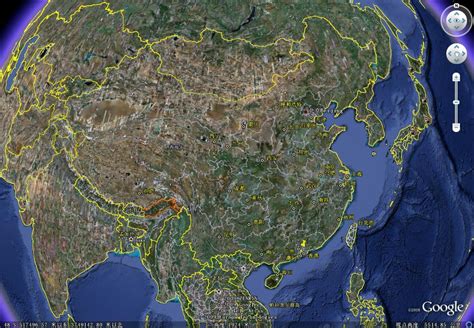 卫星影像中国地图PSD素材下载 - NicePSD 优质设计素材下载站