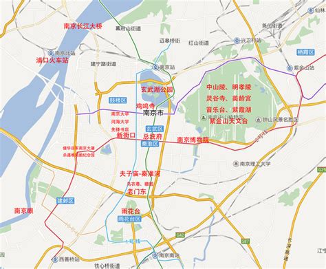 南京几个区分布图图片 南京几个区分布图图片