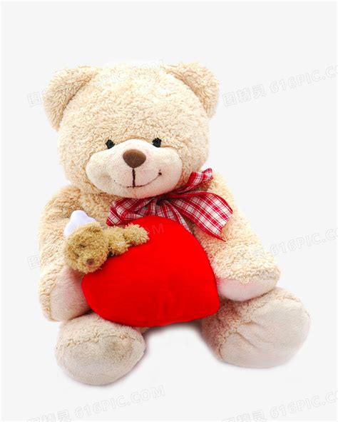 朋友好心爱的泰迪熊单身微笑玩具高清图片下载-正版图片307921825-摄图网