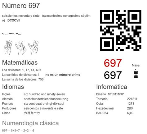 697 numerología y el significado espiritual - Numero.wiki