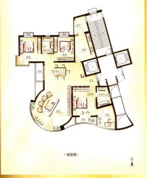 金领国际户型平面图_天津金领国际_天津365淘房