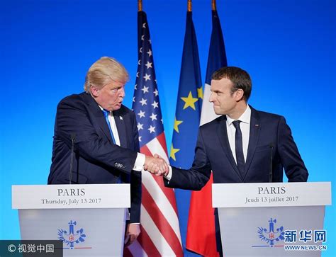 法国总统马克龙访美 与特朗普举行联合记者会（组图） - 永嘉网