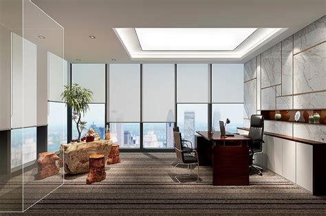 高端办公室装修效果图|space|Home Decoration Design|杨晨希_Original作品-站酷ZCOOL