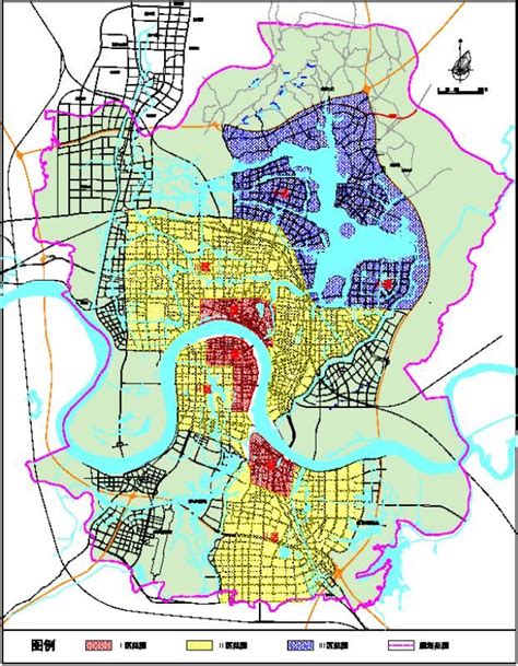 常德市西城新区规划图,常德2030年城市规划图,常德城市总规划图_大山谷图库