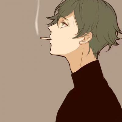 非主流抽烟动漫头像
