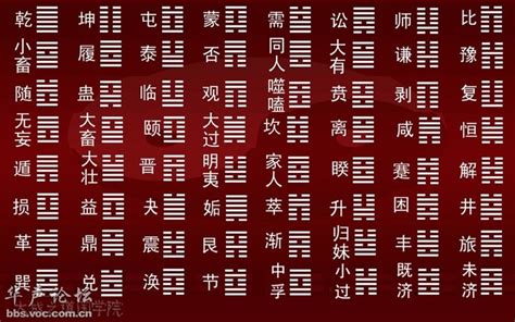 64卦卦象图图片