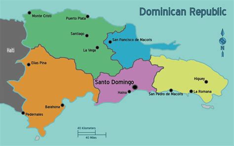 多米尼加政区地图_多米尼加地图查询