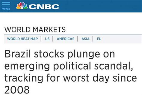 【天下头条】特朗普说FBI调查是对他的政治迫害 政局动荡引发巴西股市暴跌|界面新闻 · 天下