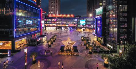 杭州：滨江之夜 流光溢彩-影像中心-浙江在线