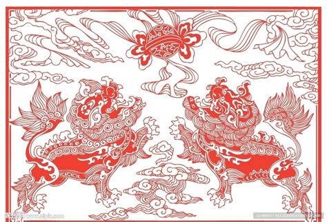 麒麟剪纸设计图__传统文化_文化艺术_设计图库_昵图网nipic.com