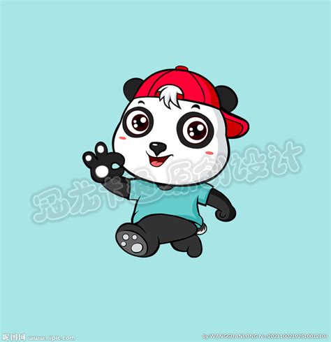 顽皮的熊猫设计图__动漫人物_动漫动画_设计图库_昵图网nipic.com