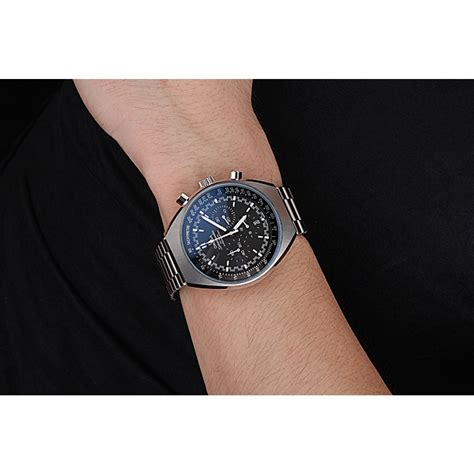 Omega Speedmaster Mark II Black Dial Stainless Steel Case And Bracelet ...