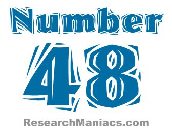 Number #48 Original EyeBlack - 41-50 - Numbers