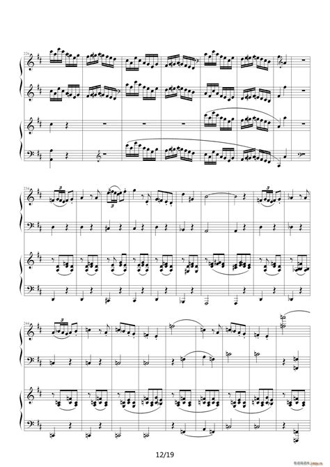 莫扎特k488协奏钢琴谱