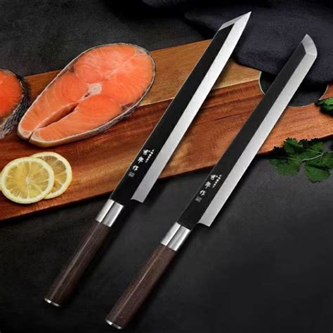 日式专业薄款鱼头刀鱼生刀寿司刀专用料理刀具柳刃刀杀鱼刀刨鱼刀-阿里巴巴