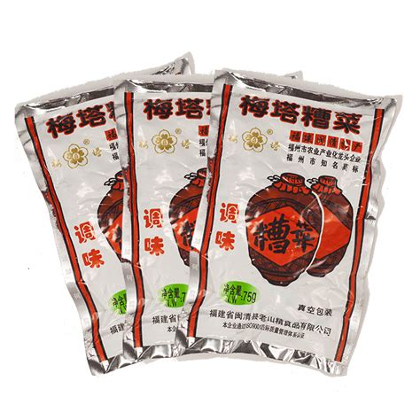 福建福州特产梅塔牌糟菜75g袋调味糟菜拌粉干腌菜酸菜闽清三宝_虎窝淘