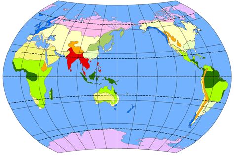 很全！很清晰！很赞！图解各大洲气候类型、地形分布_地区