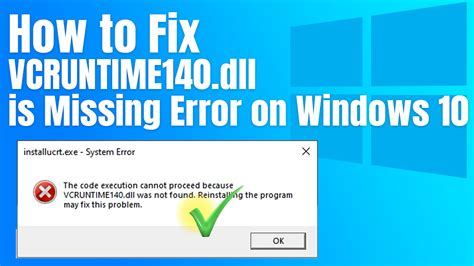 Fix Missing DLL File Errors on Windows 10 – BENISNOUS