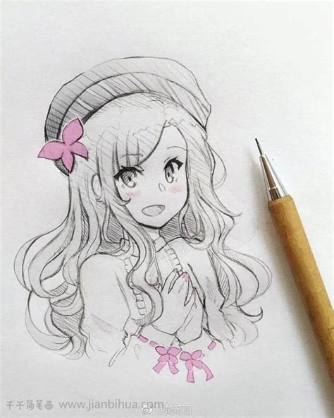 手绘动漫人物画图片