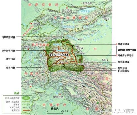 帕米尔高原地图图片