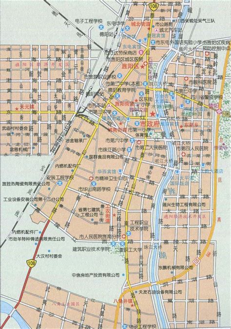 德阳市地图 - 德阳市卫星地图 - 德阳市高清航拍地图 - 便民查询网地图