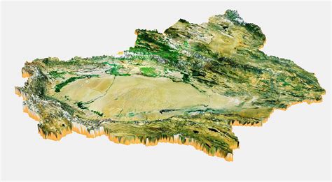 新疆 3D模型 高精度高度图 - 互动学习网 在线互动学习教育内容制作专家
