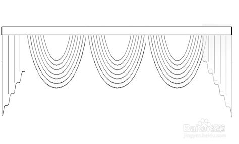 窗帘的窗幔水波如何计算用布量-百度经验