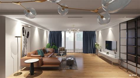 黑白魔方 - 现代风格两室一厅装修效果图 - 2031465设计效果图 - 每平每屋·设计家